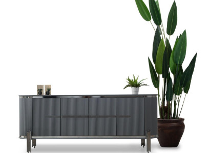 Gray sideboard Luxury Chest of drawers Sideboard Wardrobe Dining room furniture Wooden furniture